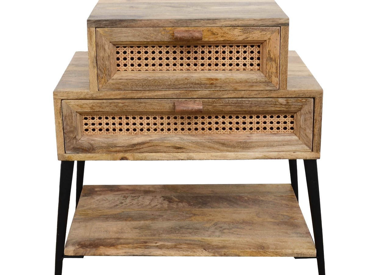 Mandovi side table with drawers