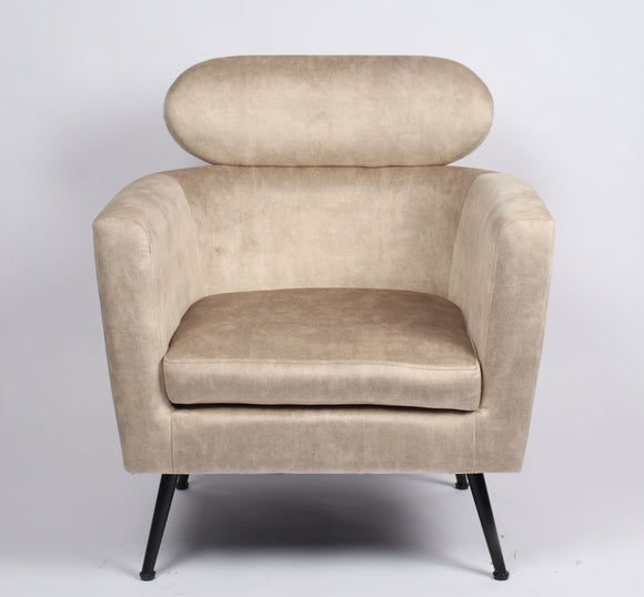 Pearl velvet accent chair